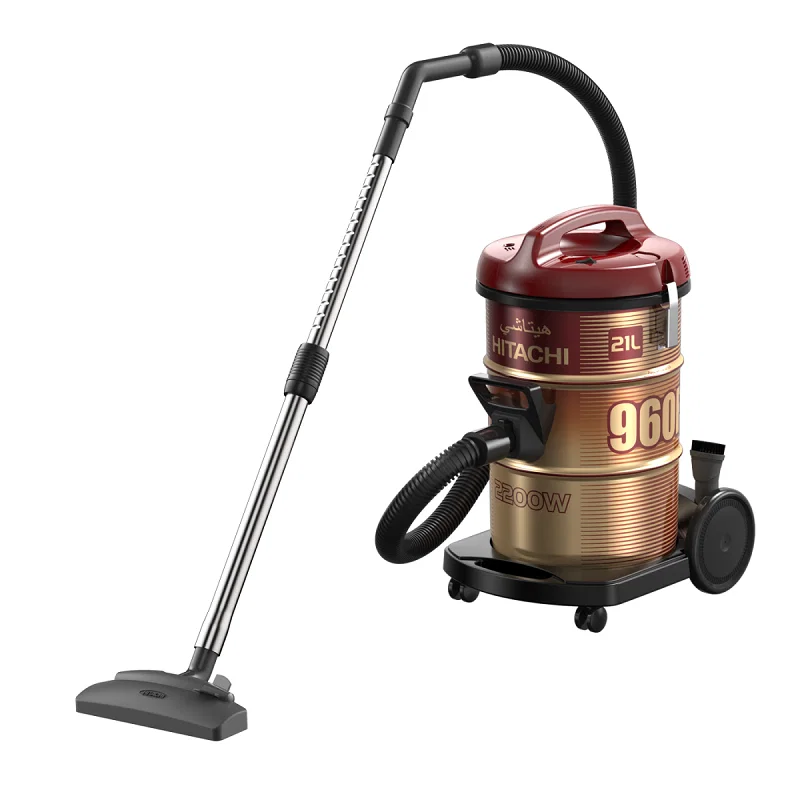 Hitachi Drum Vacuum Cleaner 21L 2200W – Red