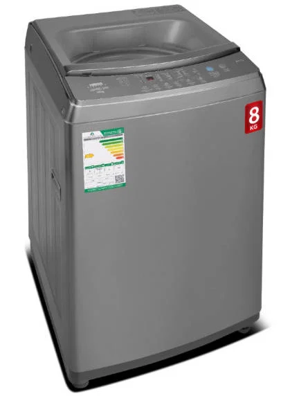Haam Top Load Washing Machine, 8kg, Silver