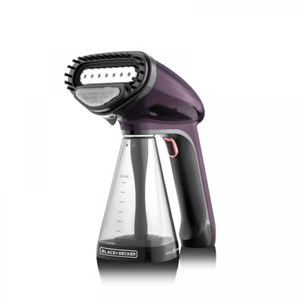BLACK+DECKER Garment Steamer – 260 ml – 1500 W -Purple