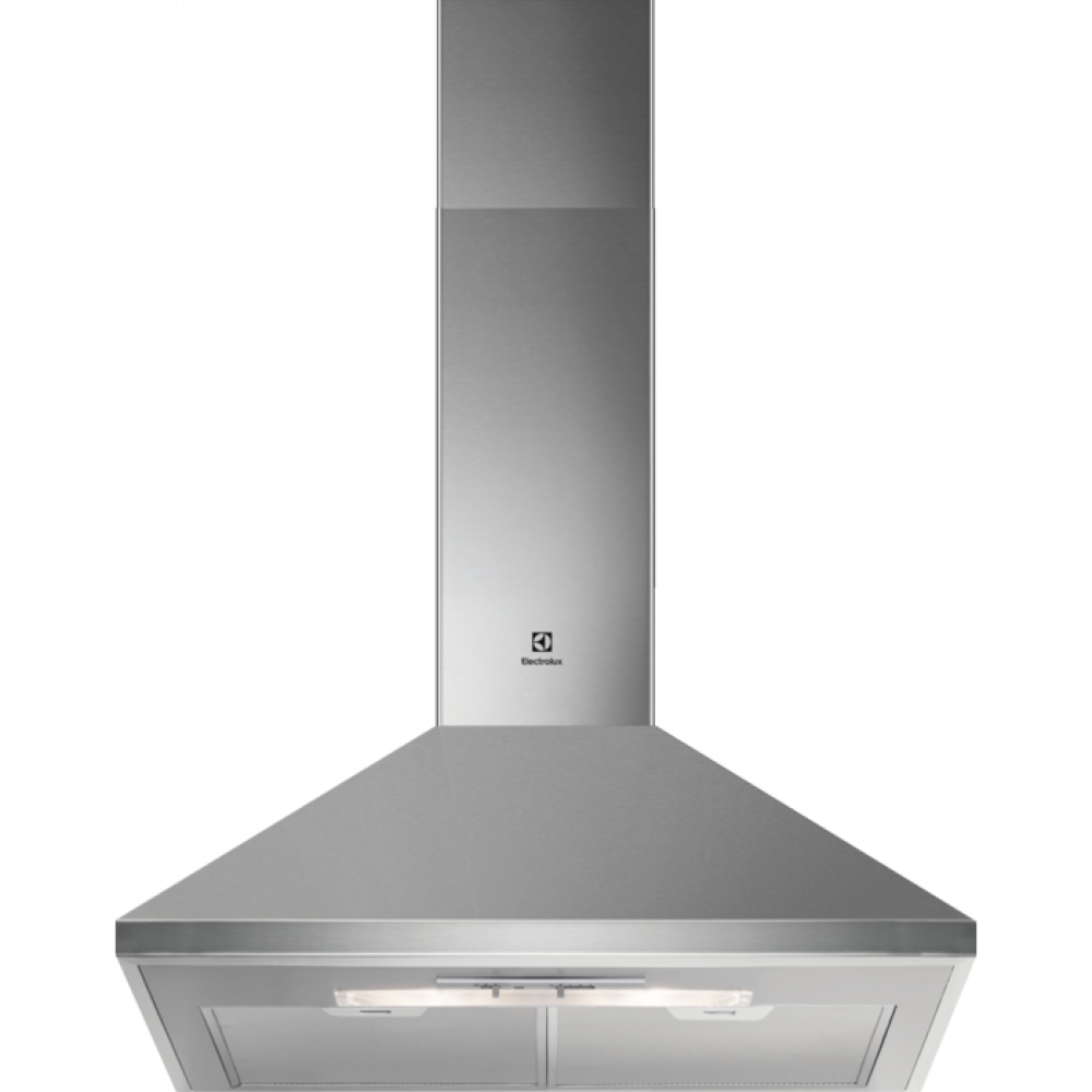 Electrolux pyramid-shaped 60cm extractor fan with chimney