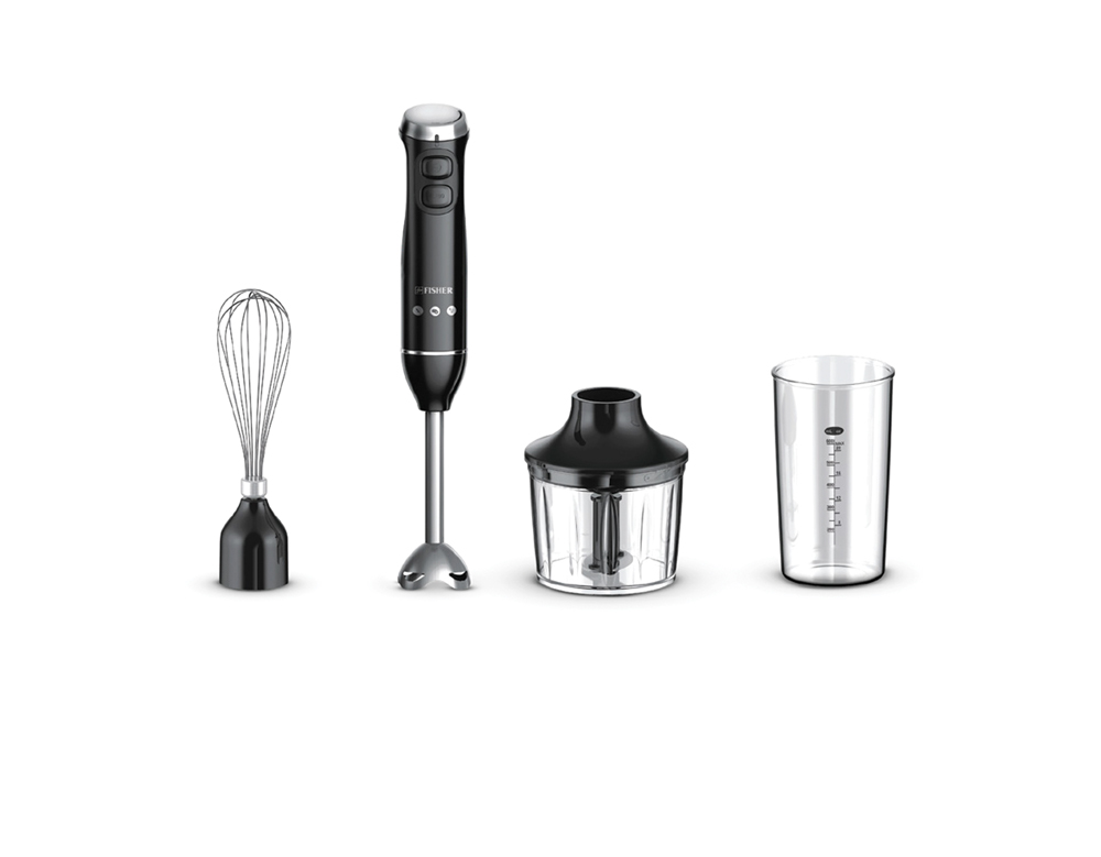 Fisher 3-piece stainless steel multi-function hand blender