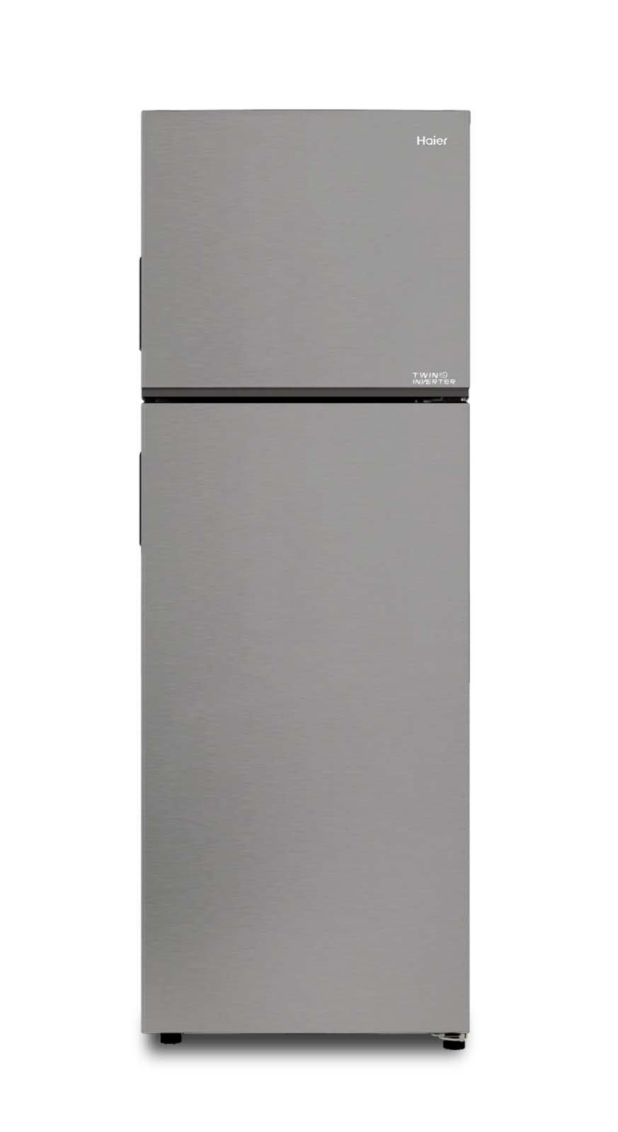 Haier Refrigerator 8.7Cu.ft, Freezer 3Cu.ft,Twin Inverter, Silver