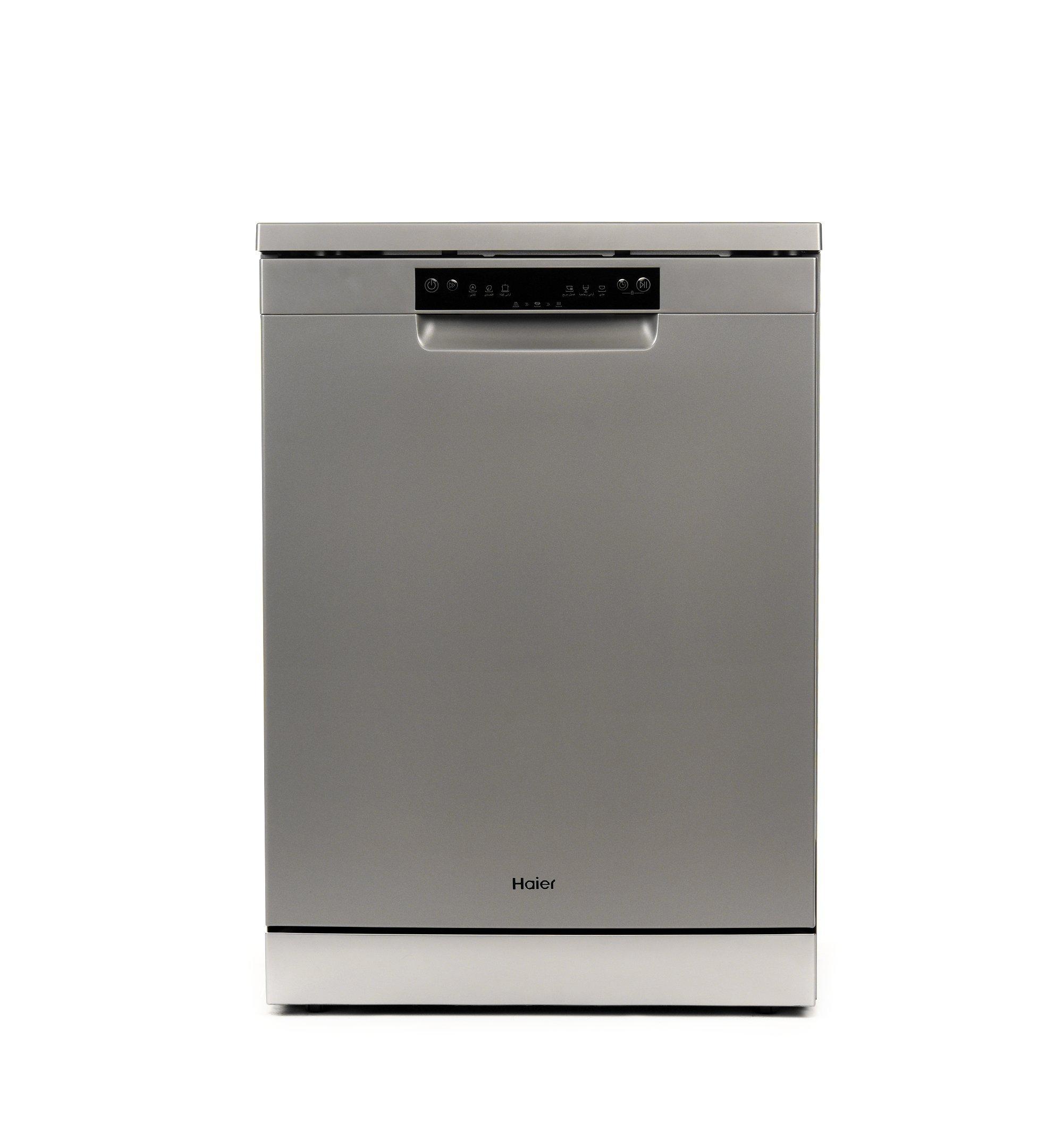 Haier Dishwasher, 13 Place Setting, 2 Racks, 6 Program, Silver