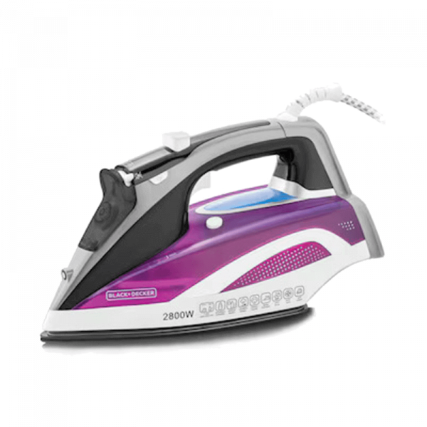 BLACK+DECKER Steam Iron – 380 ml – 2800 W – Purple