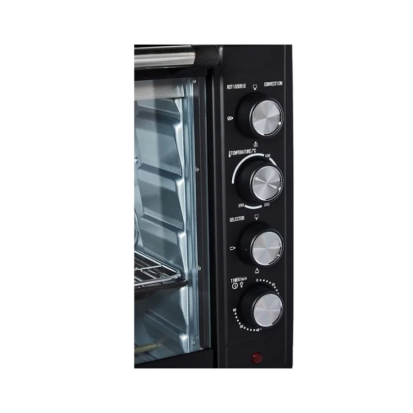 Admiral - Electric Oven 75L Stainless Steel Convection Rotisserie 2800W Black