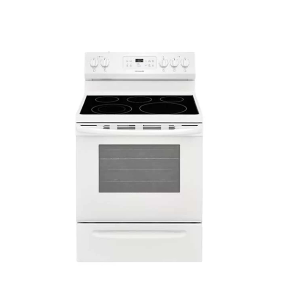 Gibson electric oven, 5 burners, ceramic, white