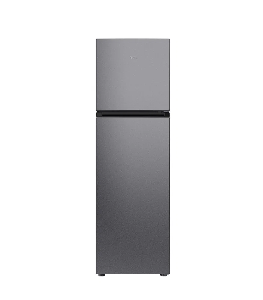 TCL Double Door Refrigerator, 8.7 Cu. Ft. (249L, 50/60Hz), Silver