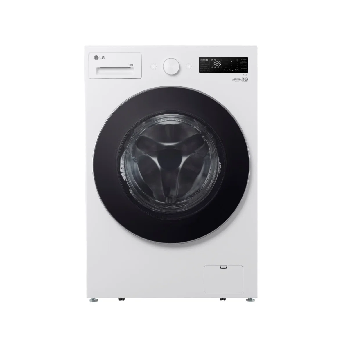 LG Fully Automatic Front-Load Washing Machine, 13 kg Capacity, Partial Drying, Inverter, ThinQ, Wi-Fi, White