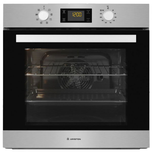 Ariston Built-In Electric Oven – 66 liters – 5 Programs – grey – 59.5×59.6 cm