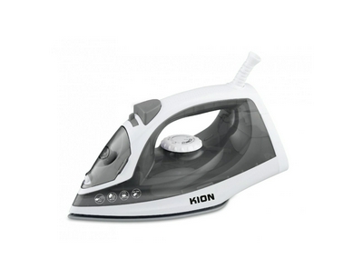 Kion Steam Iron 380 ML, 1600 Watt, Ceramic Base Silver x White