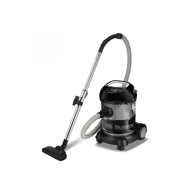 BLACK+DECKER Drum Vacuum Cleaner – 20L Capacity – 2000W – Black