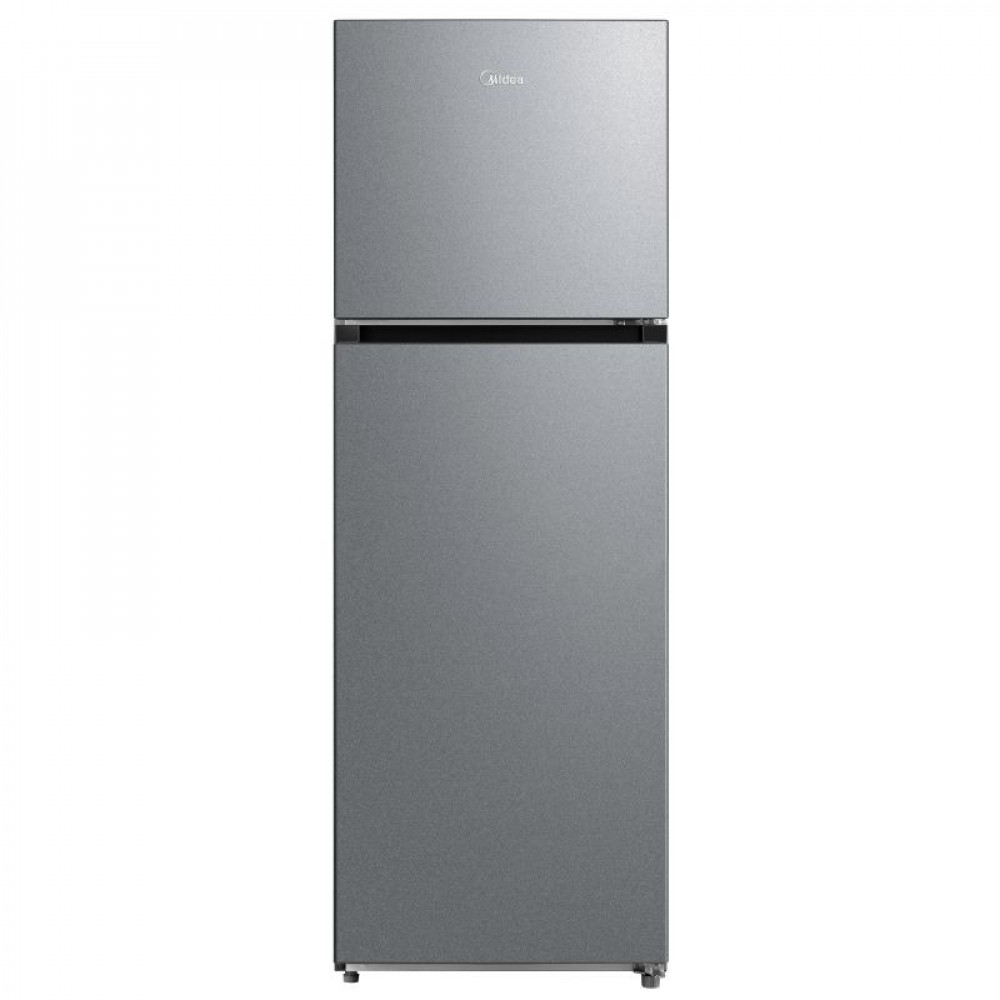 Midea 2-Door Refrigerator, 12 cu ft, 338 L, Steel