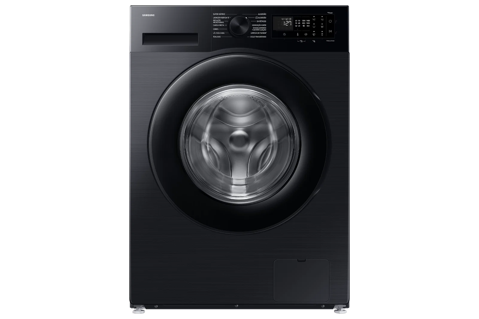 Samsung Front Loading Washing Machine, 9 Kg, 12 Programs, Black