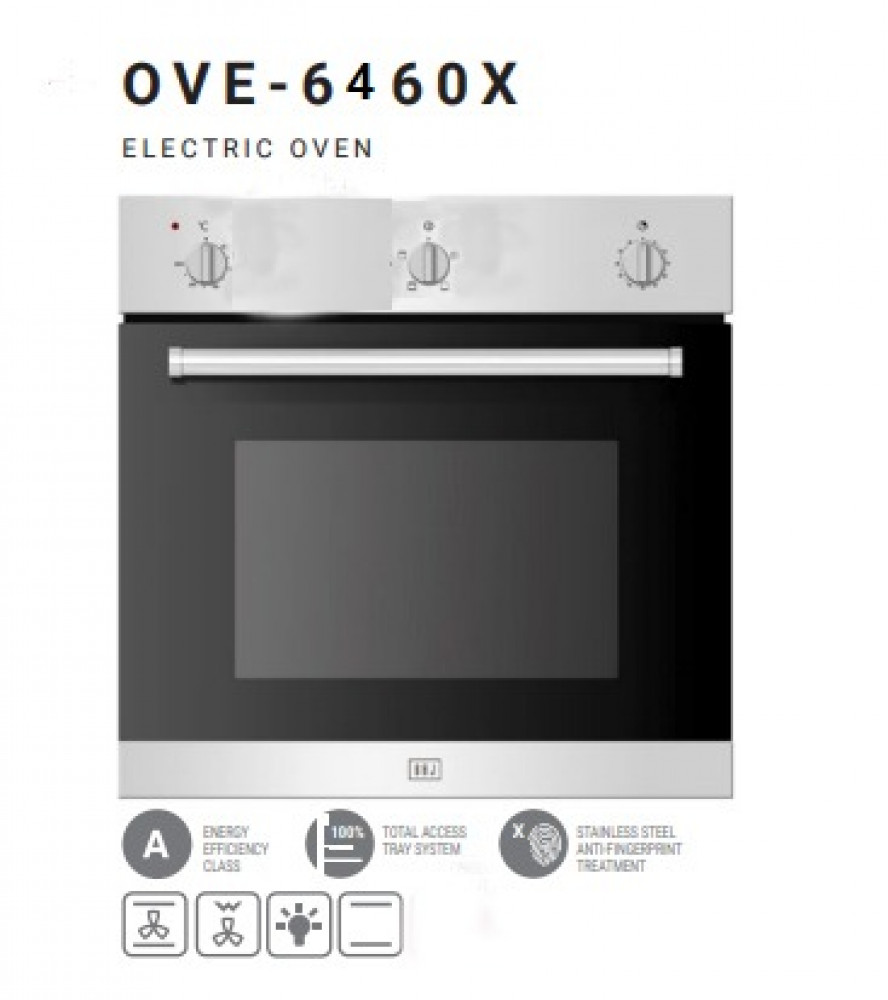 Built-in electric oven, 60 cm, 4 functions, top and bottom heating, Italian