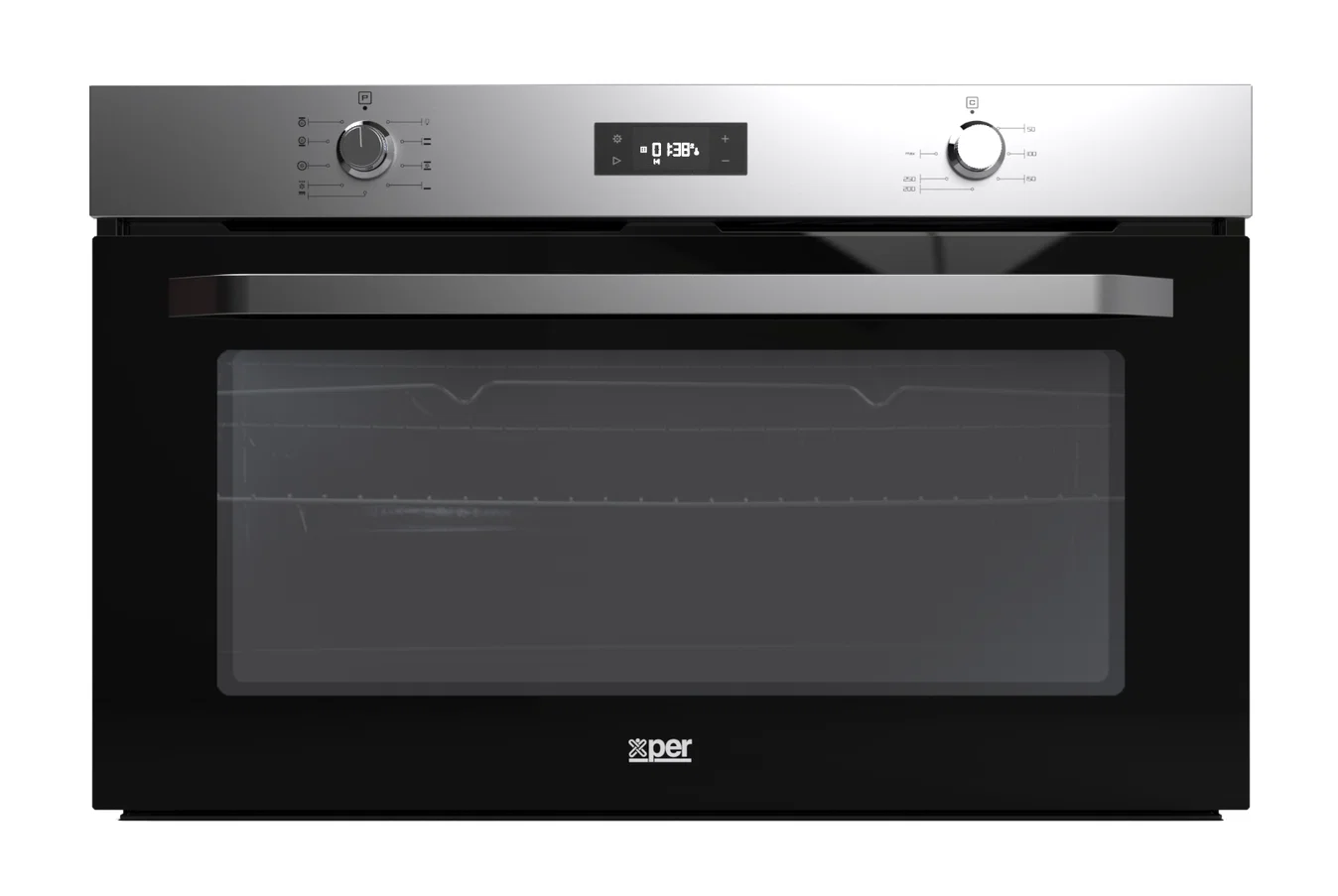 Xper Built-in Electric Oven, 89.3 cm, Fan, Steel