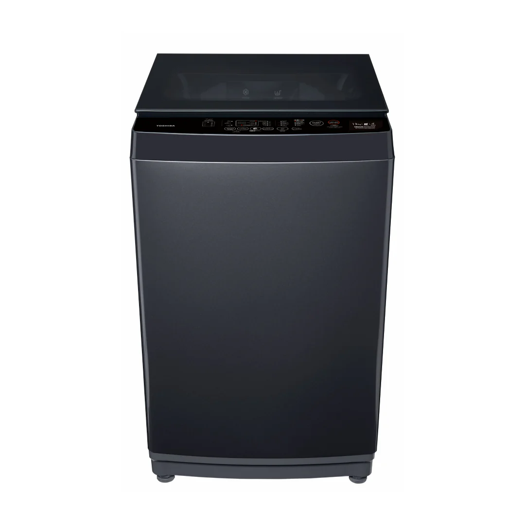 Toshiba Top Load Washer 13Kg with UFB and Great Waves Morandi Grey