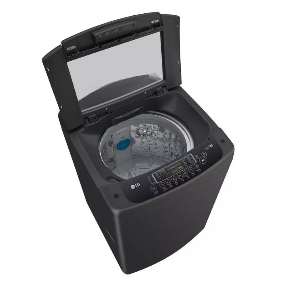 LG 15kg Top Load Washing Machine with Smart Steam Drum Cleaning, Black