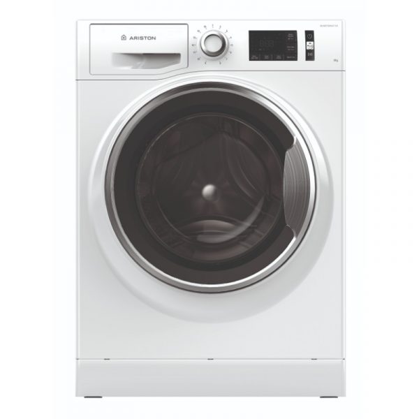 Ariston Washer Front Load – 9 Kg Washing – 15 Programs – White