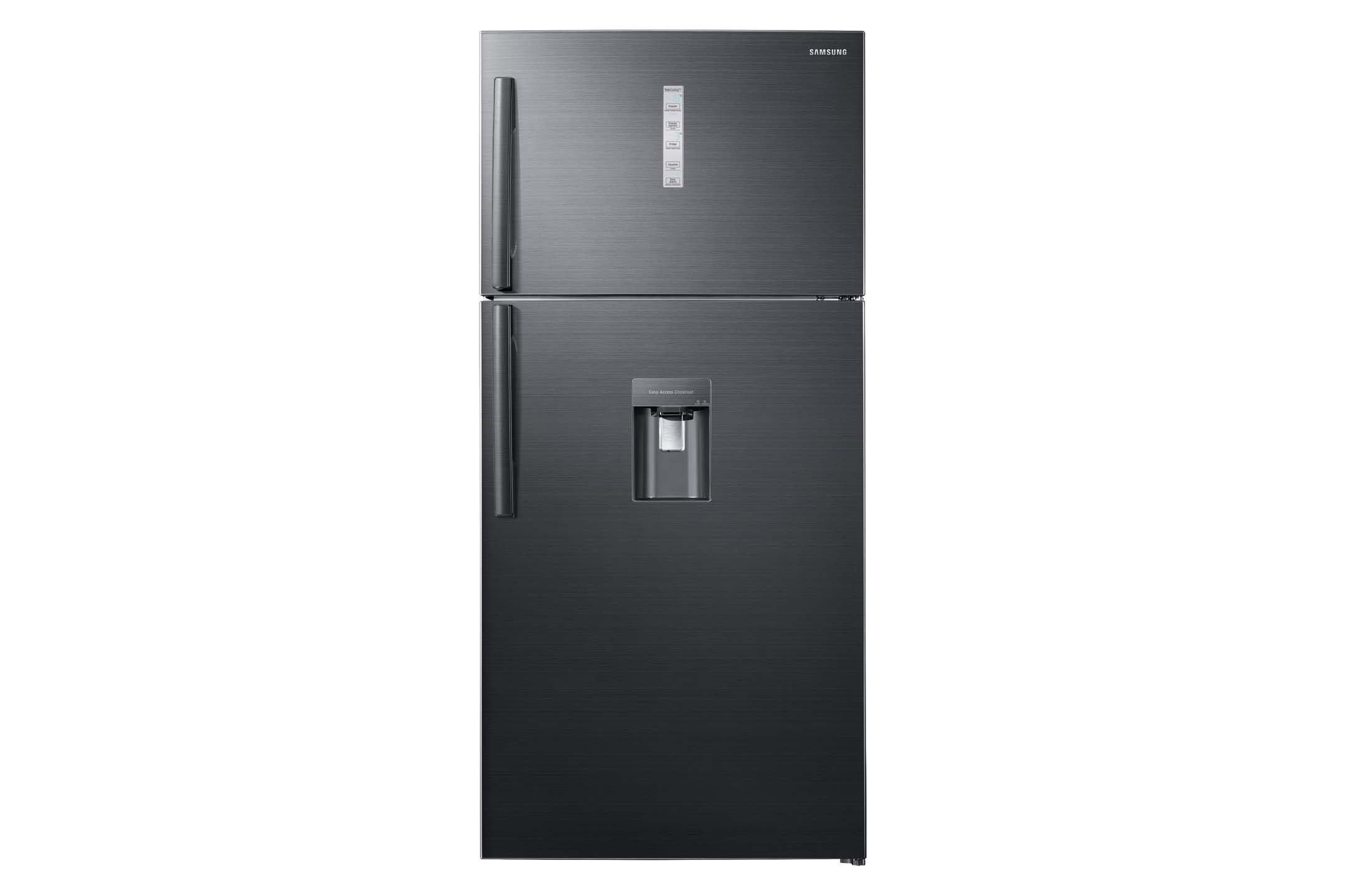 Samsung Refrigerator 16.1Cu.ft, Freezer 5.7Cu.ft, Digital Inverter, Black-Inox