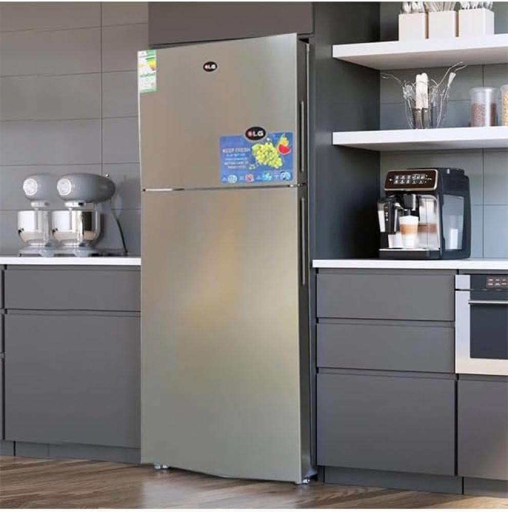 KLG 2-Door Refrigerator, 510 Liters, 17.1 Cubic Feet, Steam, Steel