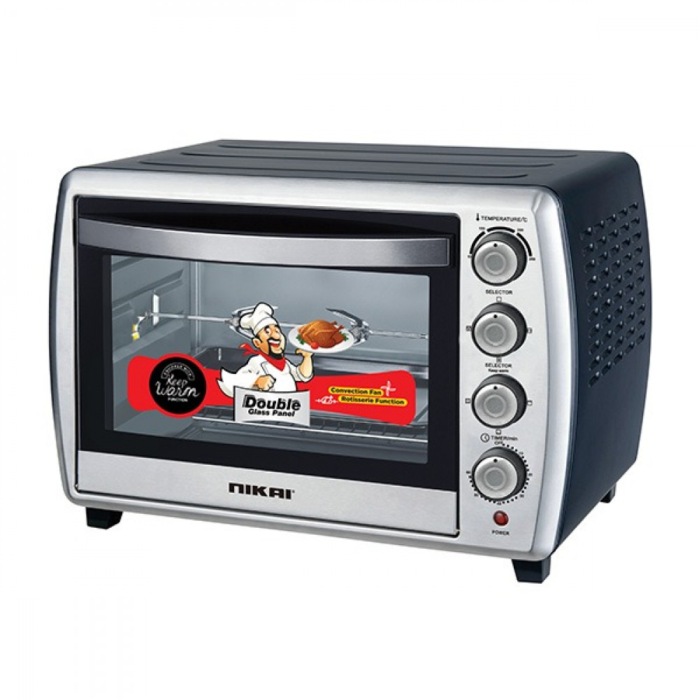 Nikai 65L Electric Oven, 4 knobs, multi-functional, 2200W