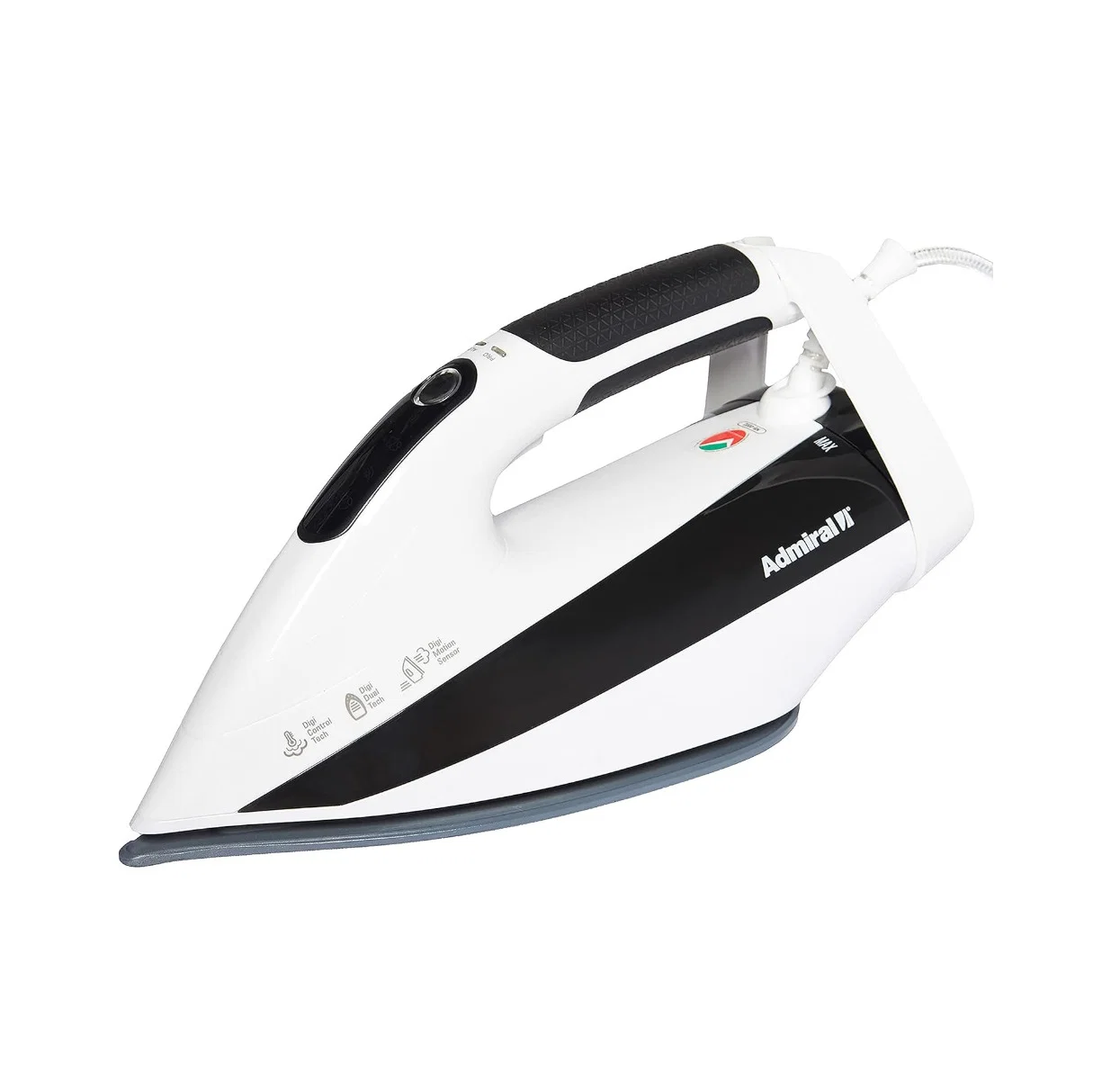 Admiral Handheld Iron, 330ml, 220-240V, 50-60Hz, 2400-2800W, White and Black