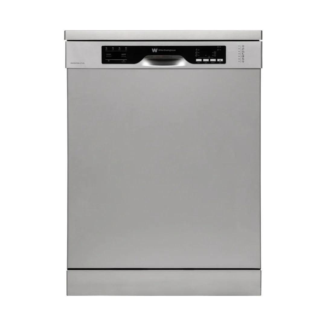White Westinghouse Free Standing Dishwasher 13 Place Setting 7 Programs Silver