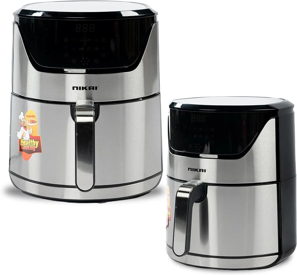 Nikai Air Fryer, 1800 W, 6 L, Digital, Steel