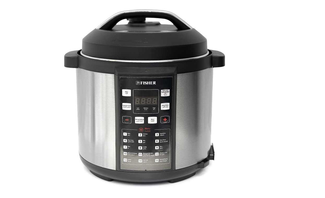 Fisher Pressure Cooker 5.7L 15 Functions 70Pa Digital Control Panel