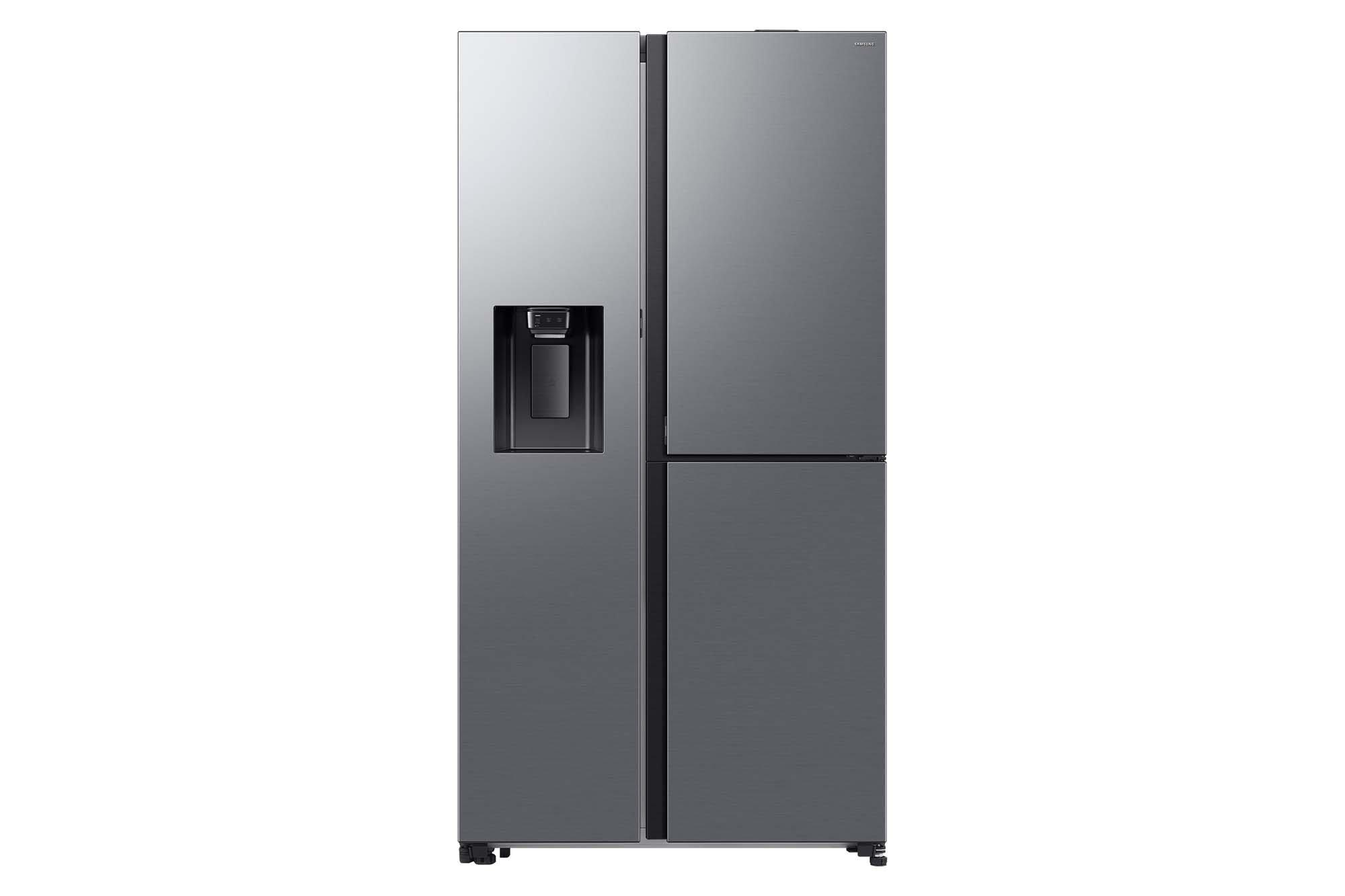 Samsung, Bespoke AI Side by Side Refrigerator 14.4Cu.ft, Freezer 7.1Cu.ft, Dispenser, Silver