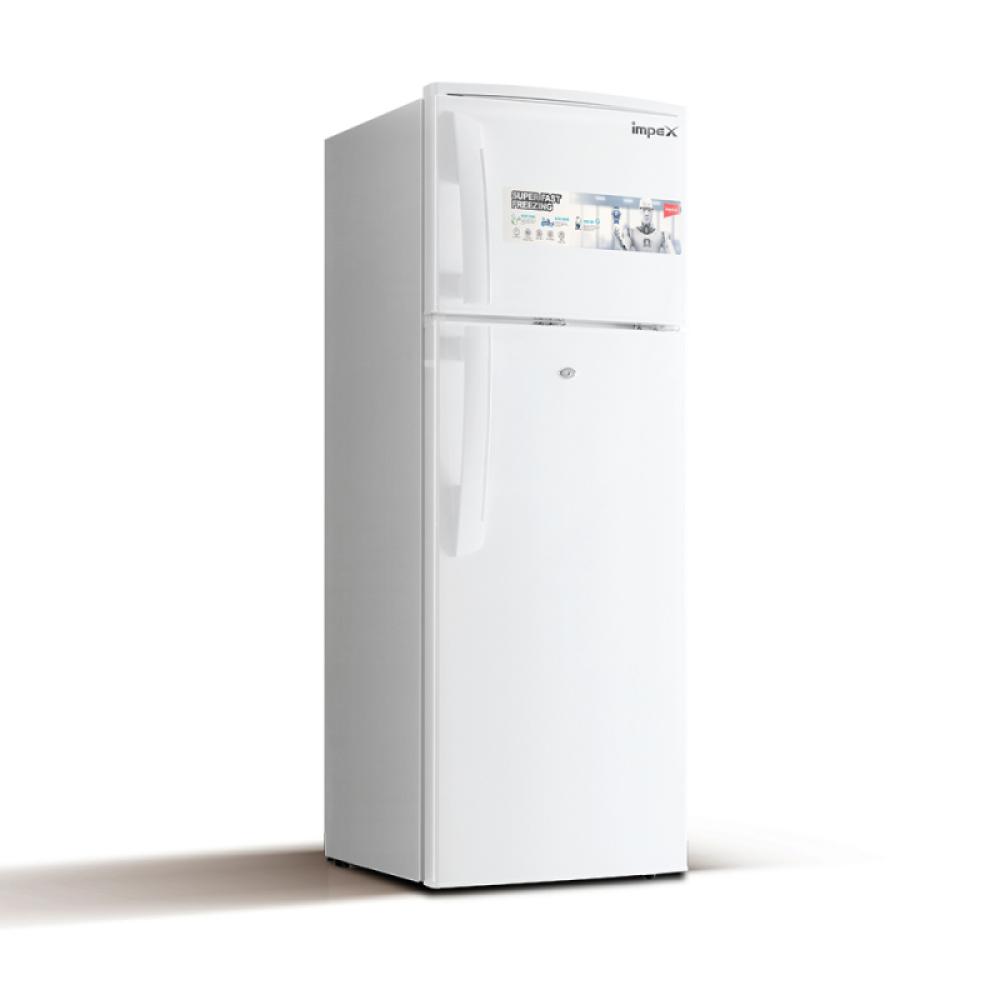 Impex 2-Door Refrigerator, 132 Liters, 4.7 Cubic Feet, White