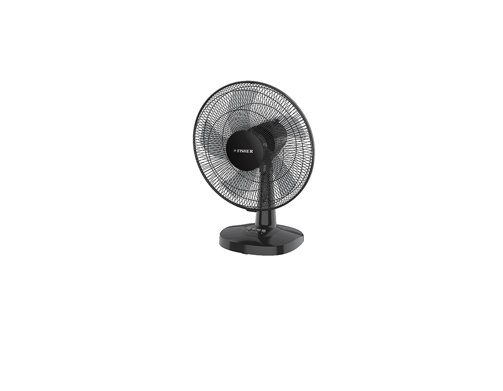 Fisher desk fan, 3 speeds, 5 blades, 55 watts