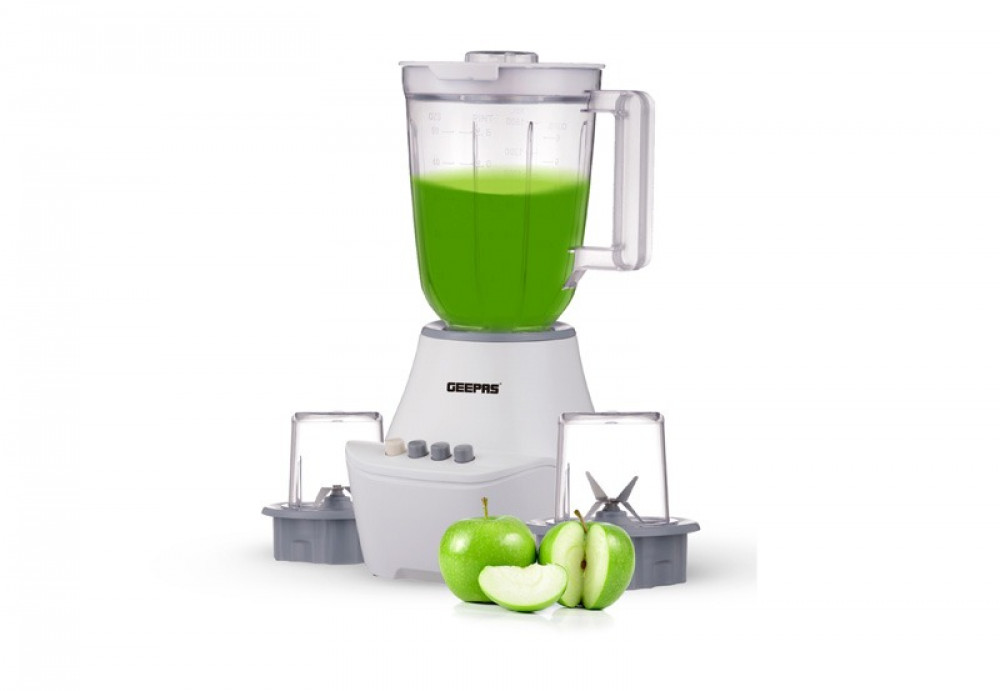 Geepas 3-in-1 Blender, 1.5 Liters, 400 Watts