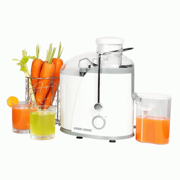 BLACK+DECKER Juicer Machine –  1.3 L – 400W – white