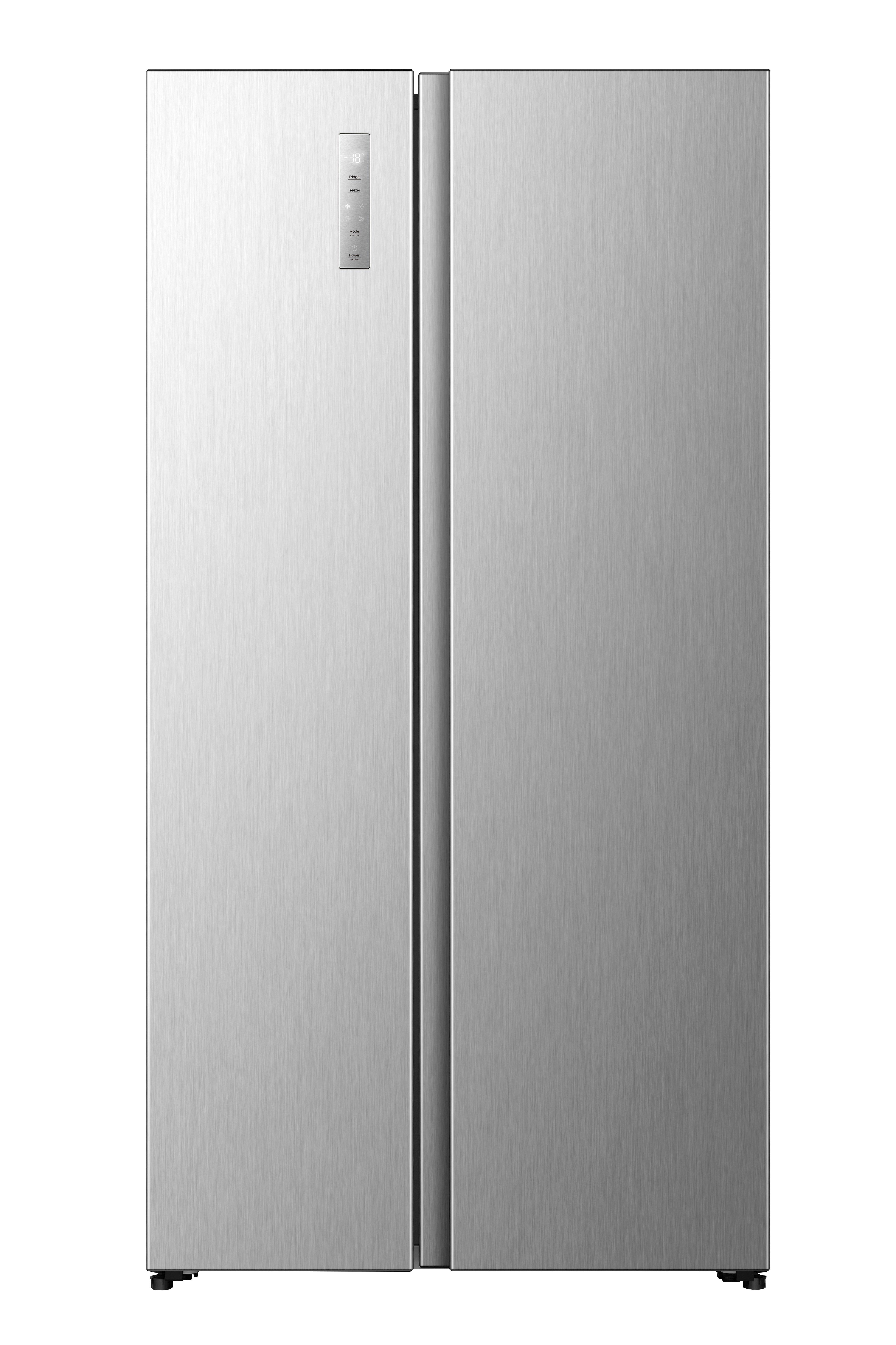 Hisense Side by Side Refrigerator 12.2 Cu.ft, Freezer 6.6 Cu.ft, Inverter, Silver