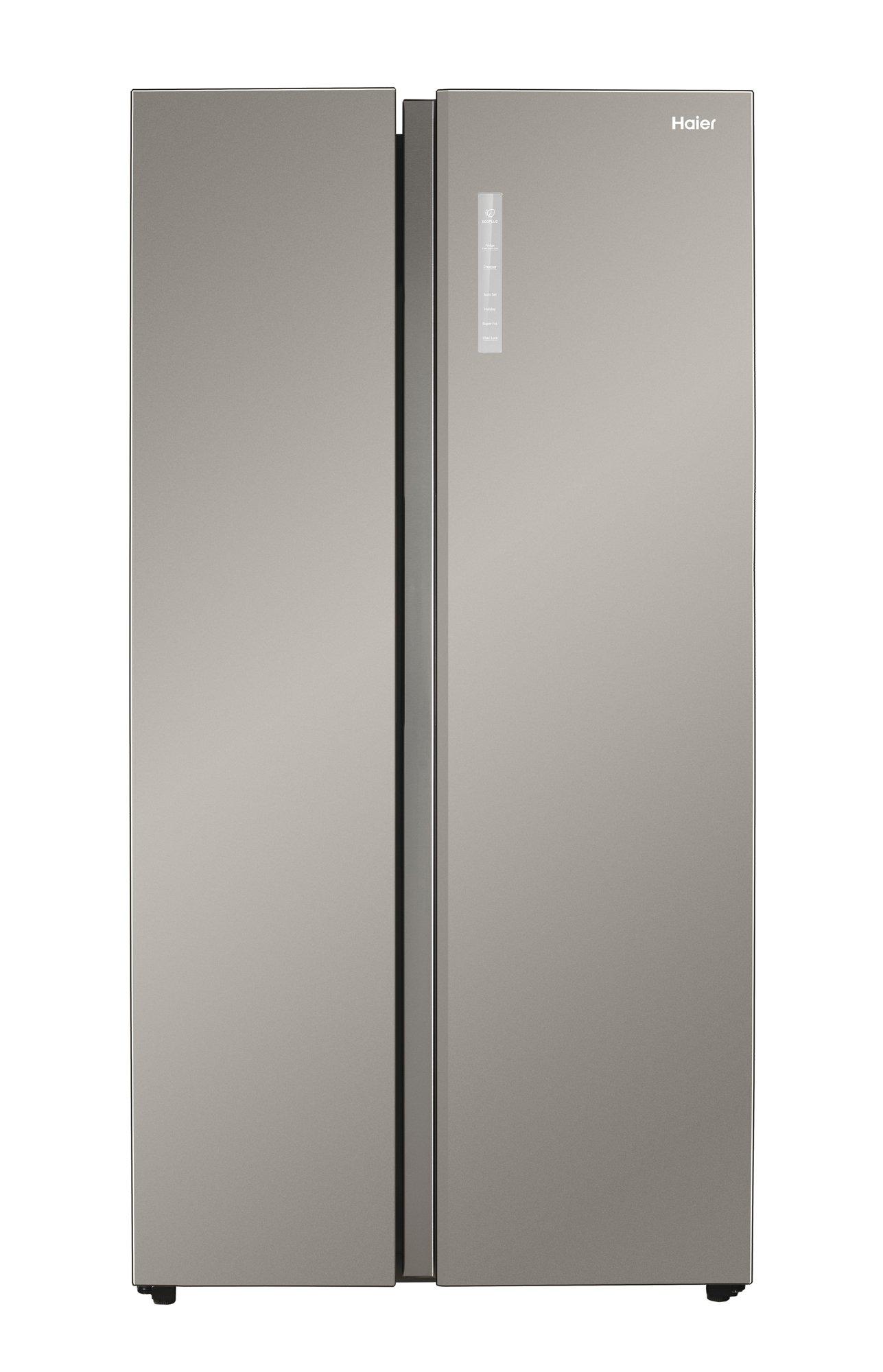 Haier Side by Side Refrigerator, 13.7Cu.ft, Freezer 7.5Cu.ft, Gray