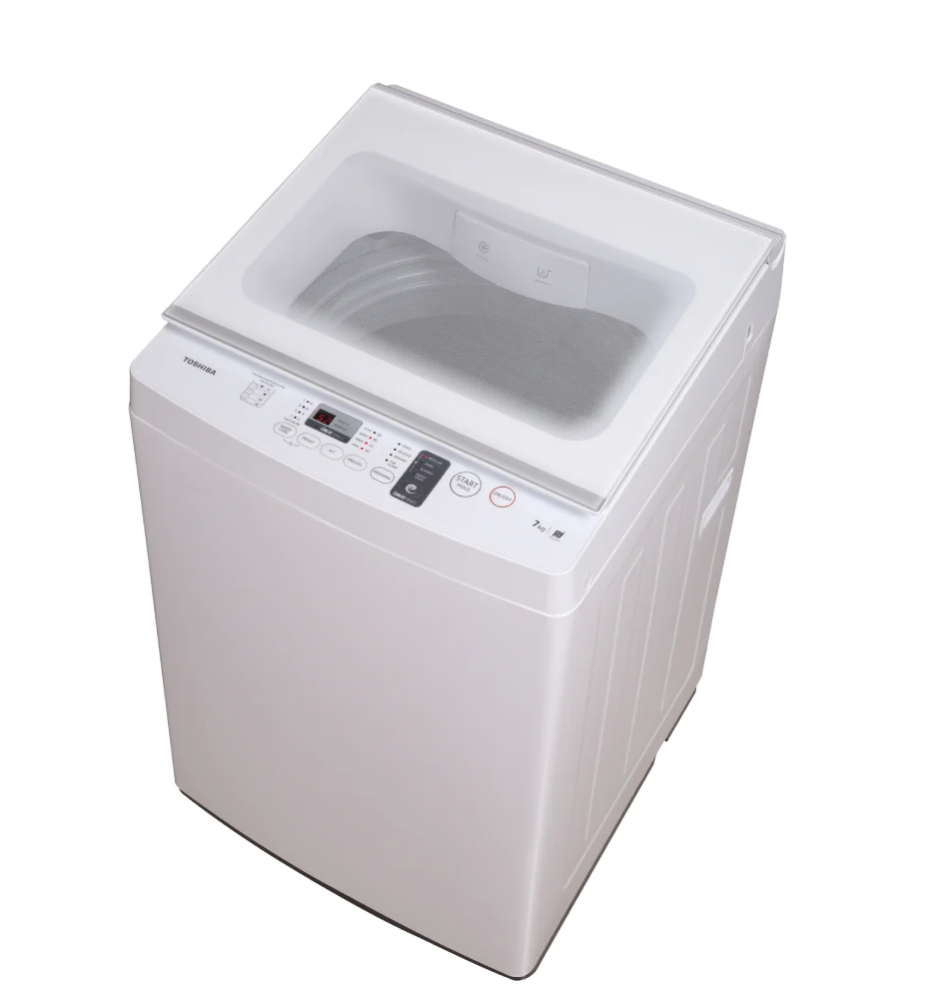 Toshiba 7kg Top Load Automatic Washing Machine, White