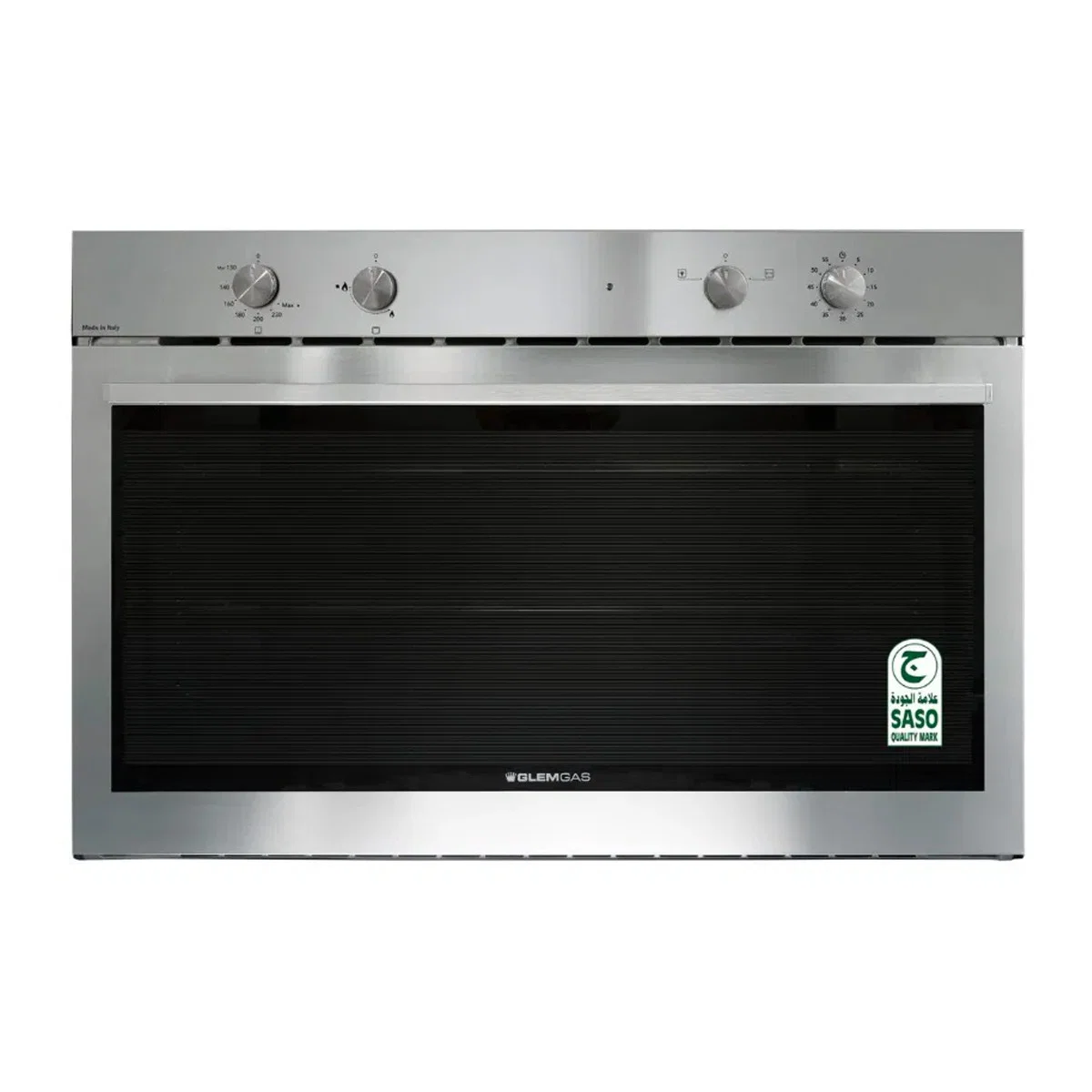Glem Gas Built-in Gas Oven, 89.7 cm, Steel, Full Safety