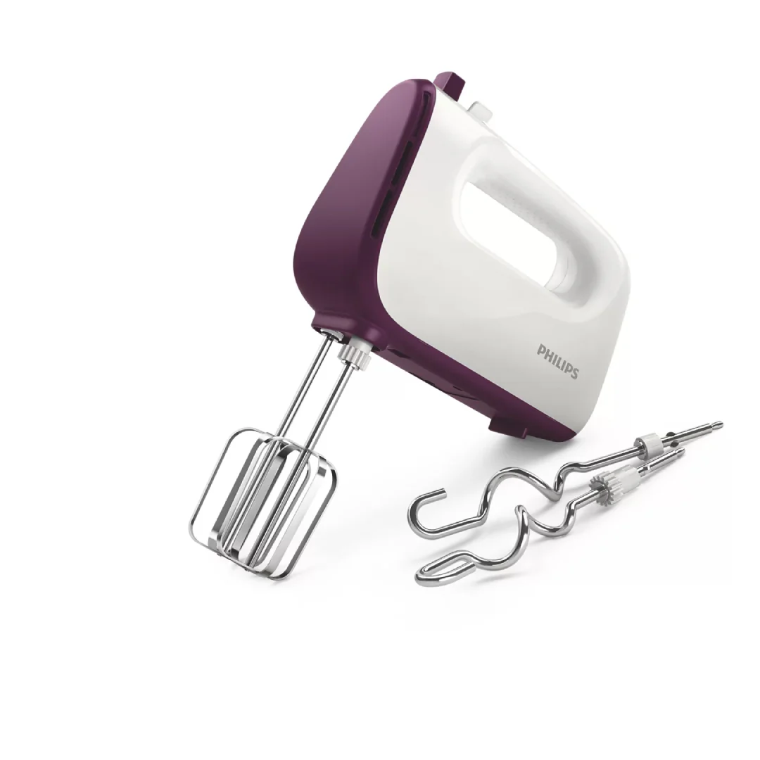 Philips Hand Mixer 400W 5 Speeds and Turbo Purple