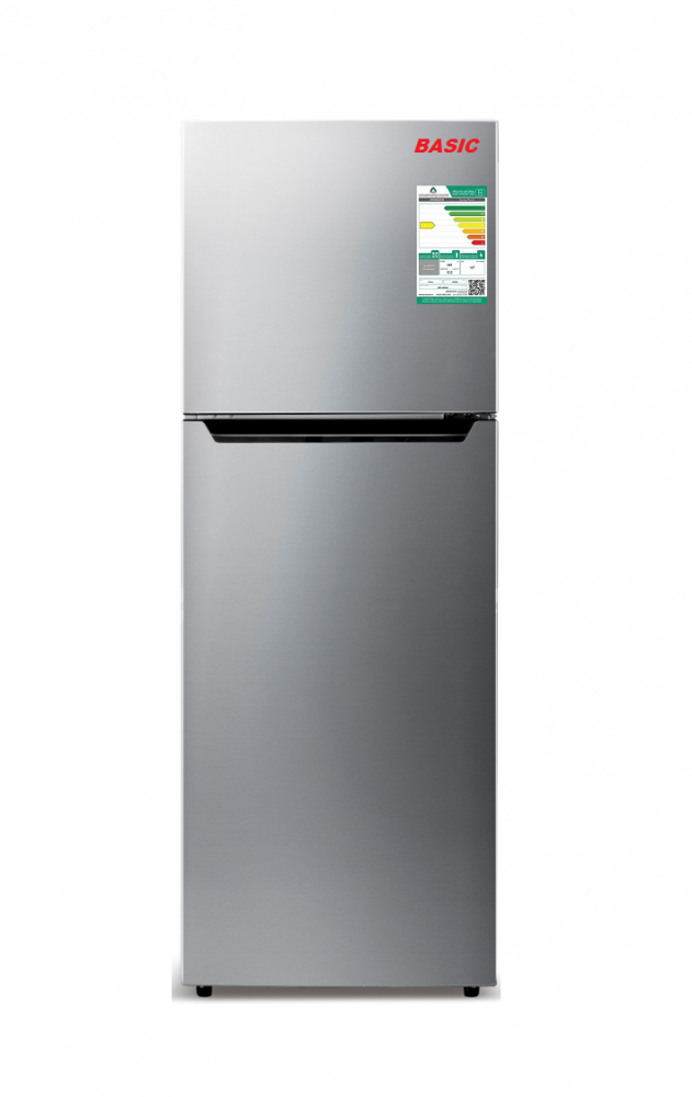 Basic 2-Door Refrigerator, 10.3 cu ft, 290 L, Silver, Steam