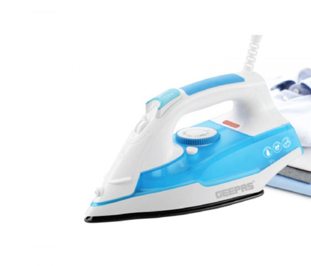 Geepas 2400W Steam Iron, Blue