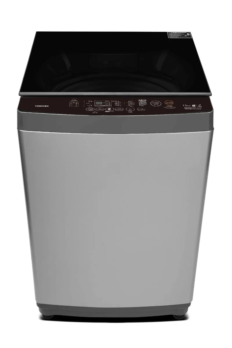Toshiba, 13 kg, Top Load, Washing Machine, Silver