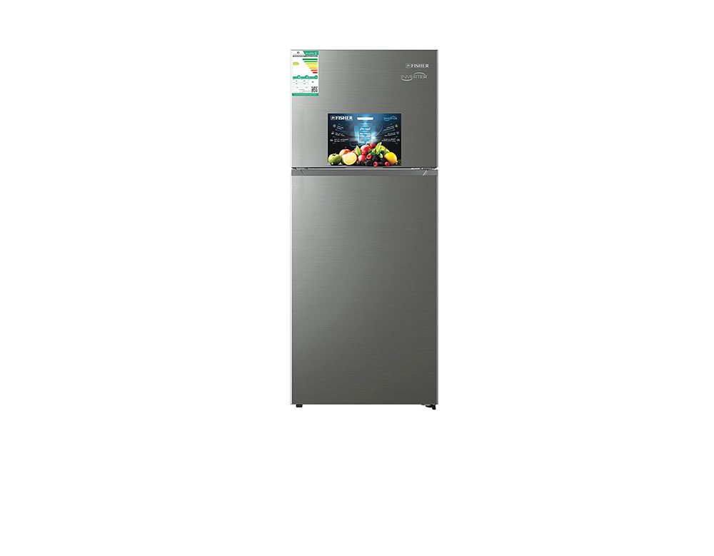 Fisher 2-Door Refrigerator 14.9 cu. ft. 417 L Steam Silver