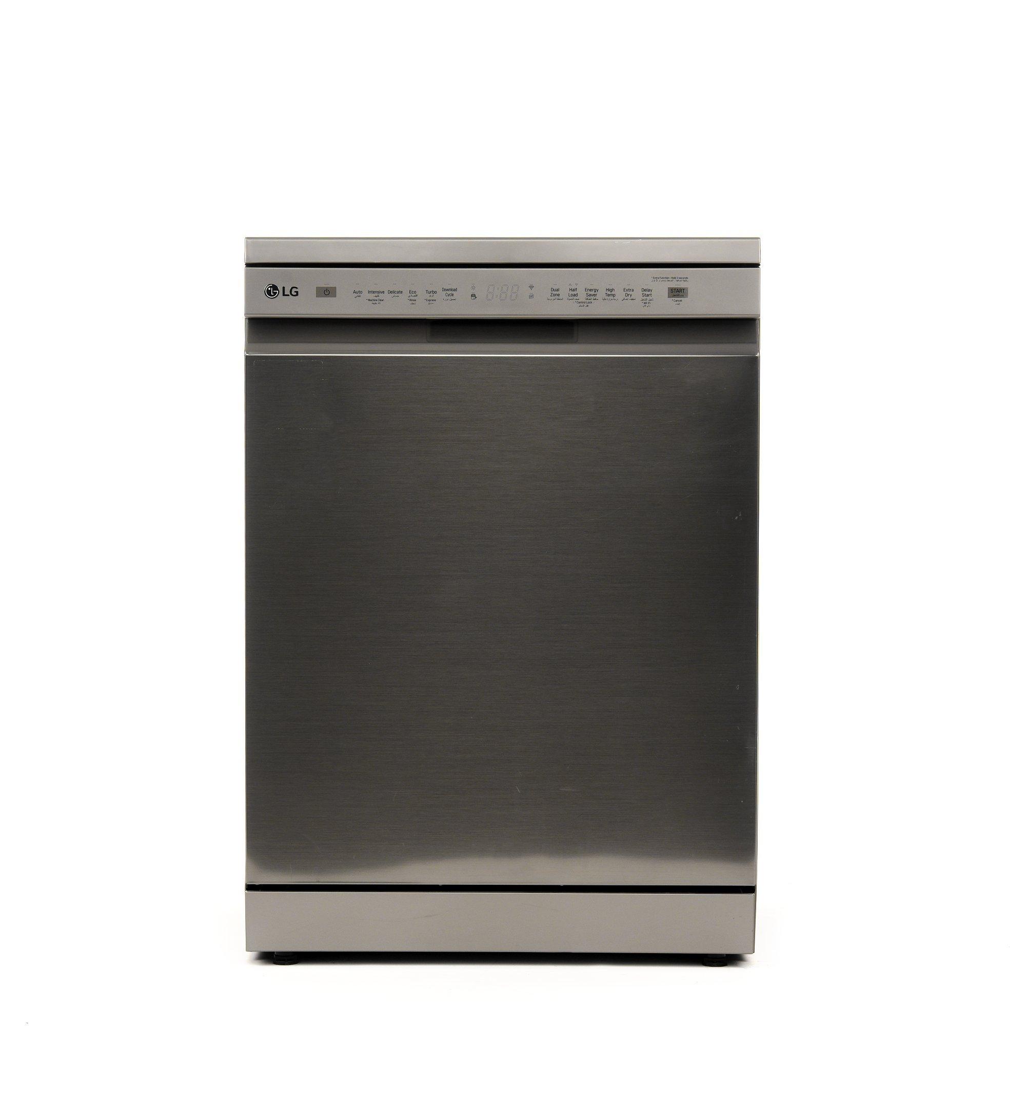 LG Dishwasher, 14 Place Setting, ,Inverter Direct Drive Motor, Platinum Silver