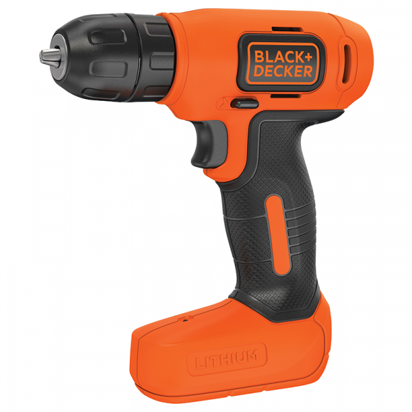 BLACK+DECKER Drill Driver Cordless – 7.2 V – 400  RPM – Orange/Black