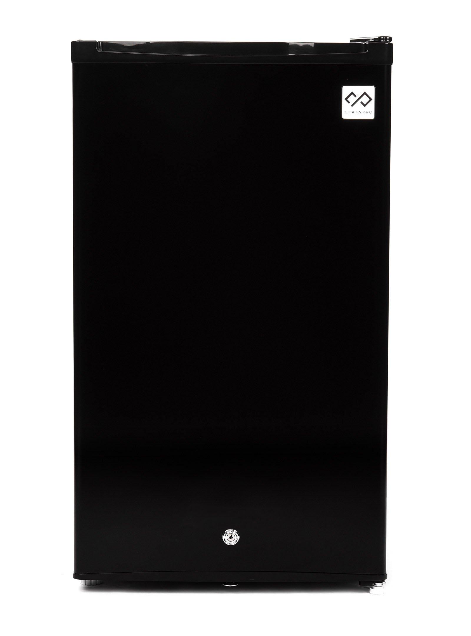 ClassPro Single Door Small Refrigerator, 3.2 Cu.ft, Black