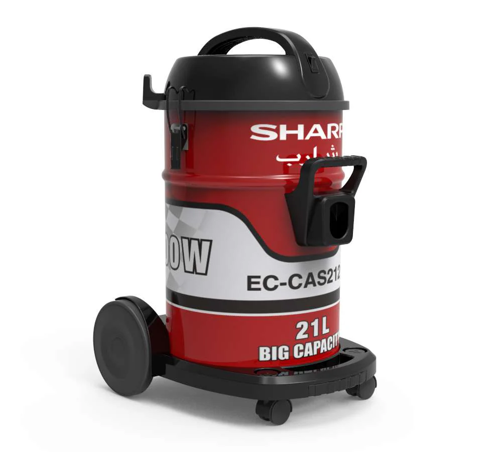 Sharp Vacuum Cleaner Drum 21 Litres 2100W Red