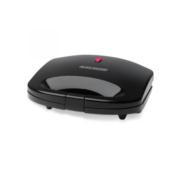 BLACK+DECKER 2 Slice Sandwich Maker – 600W – Black