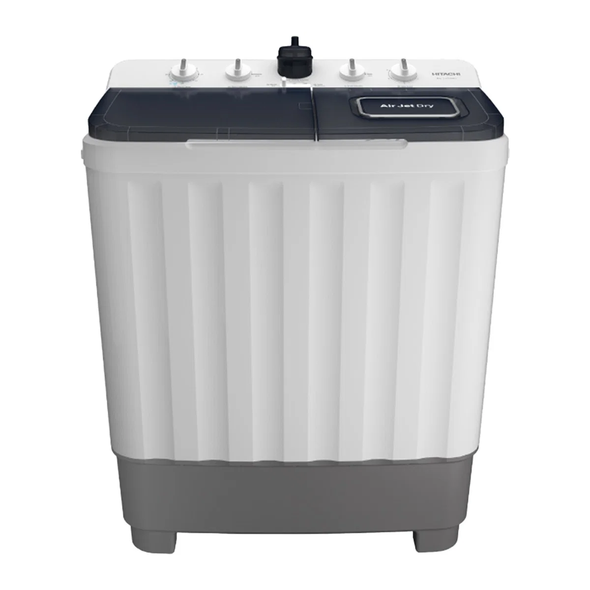 Hitachi Twin Tub Washing Machine, 8 kg, White * Gray