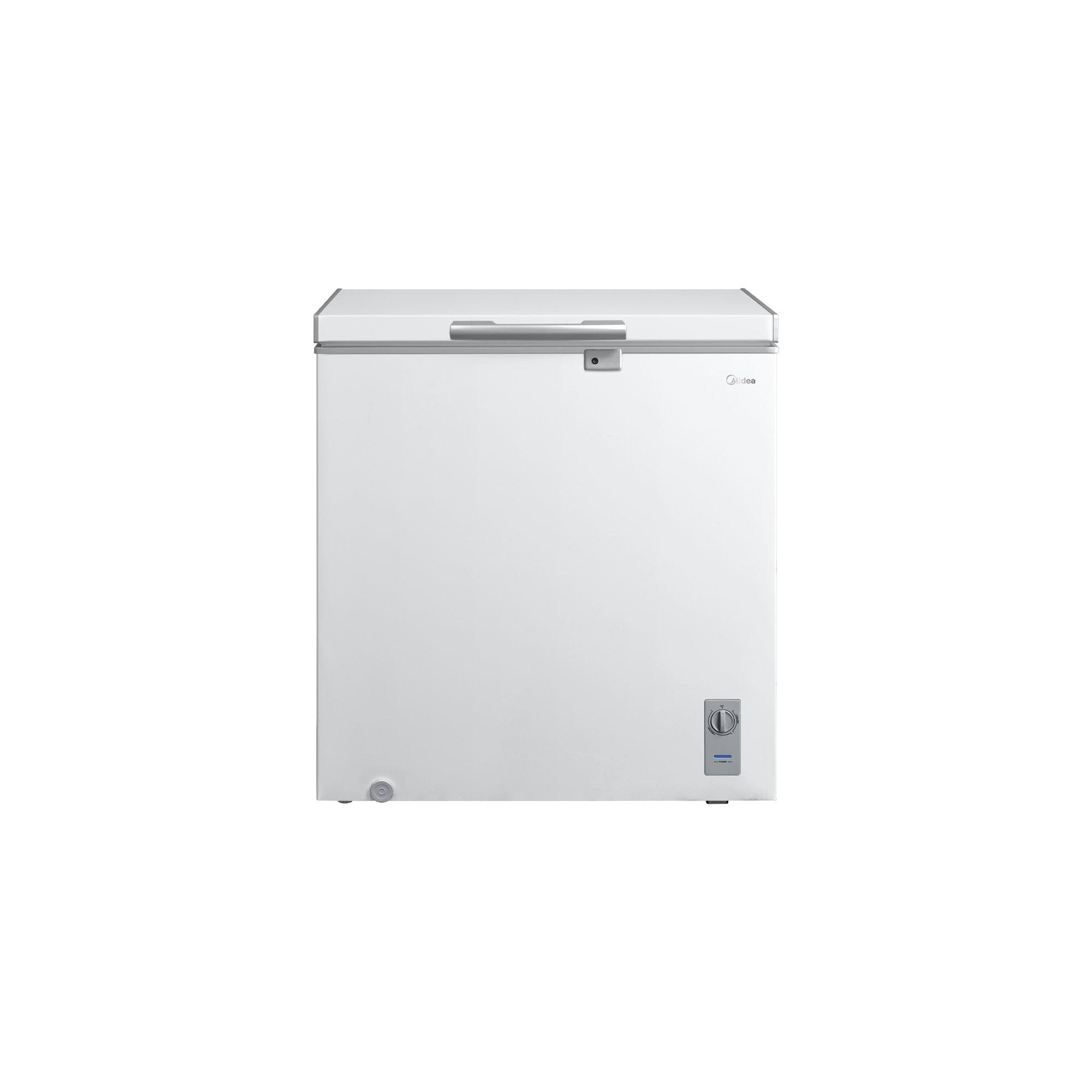 Midea, Chest Freezer 198L / 7 cu.ft., Inverter, LED lighting, 1 Removable Baskets,White